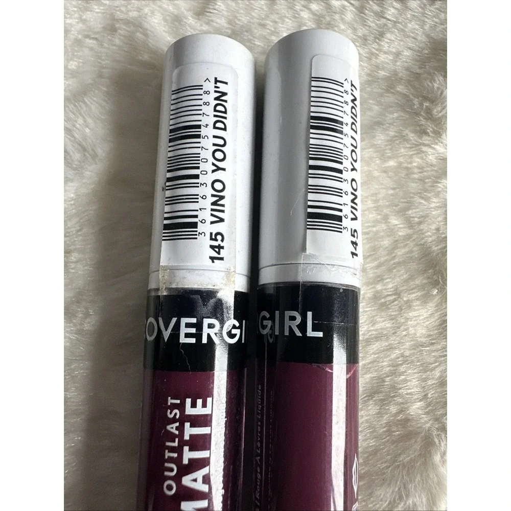 (2) Covergirl Outlast Ultimatte Liquid Lipstick Sealed 145 -‎ Vino You Didn't